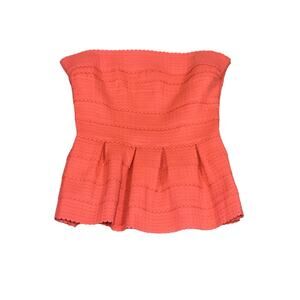 Wild cat, Coral‎ Peplum Tube Top, Size M, KB69